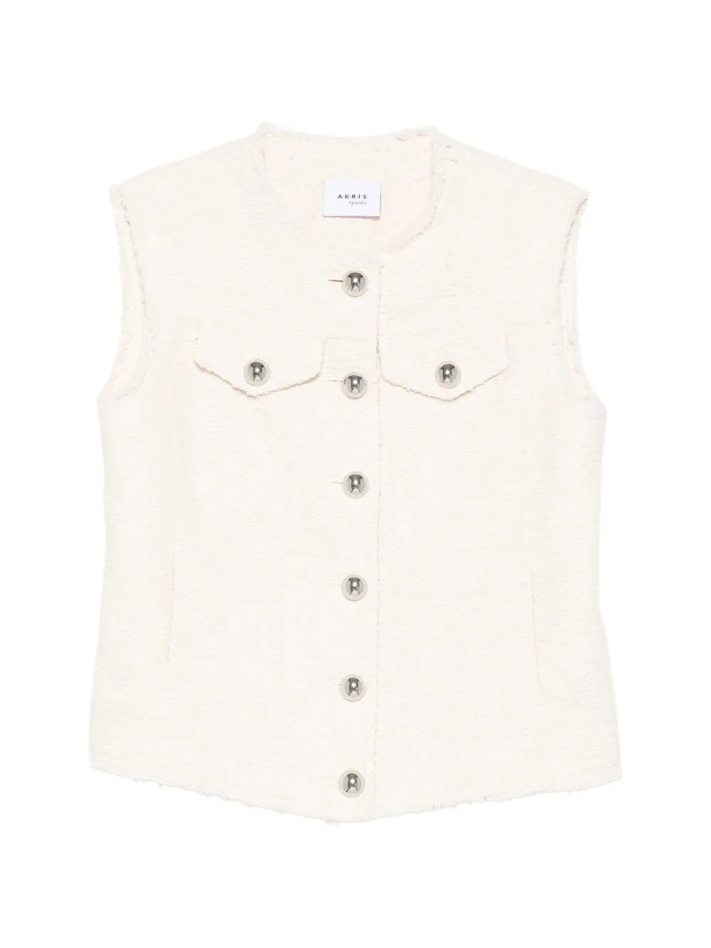 Buttoned Patch-Pocket Waistcoat by Akris Punto