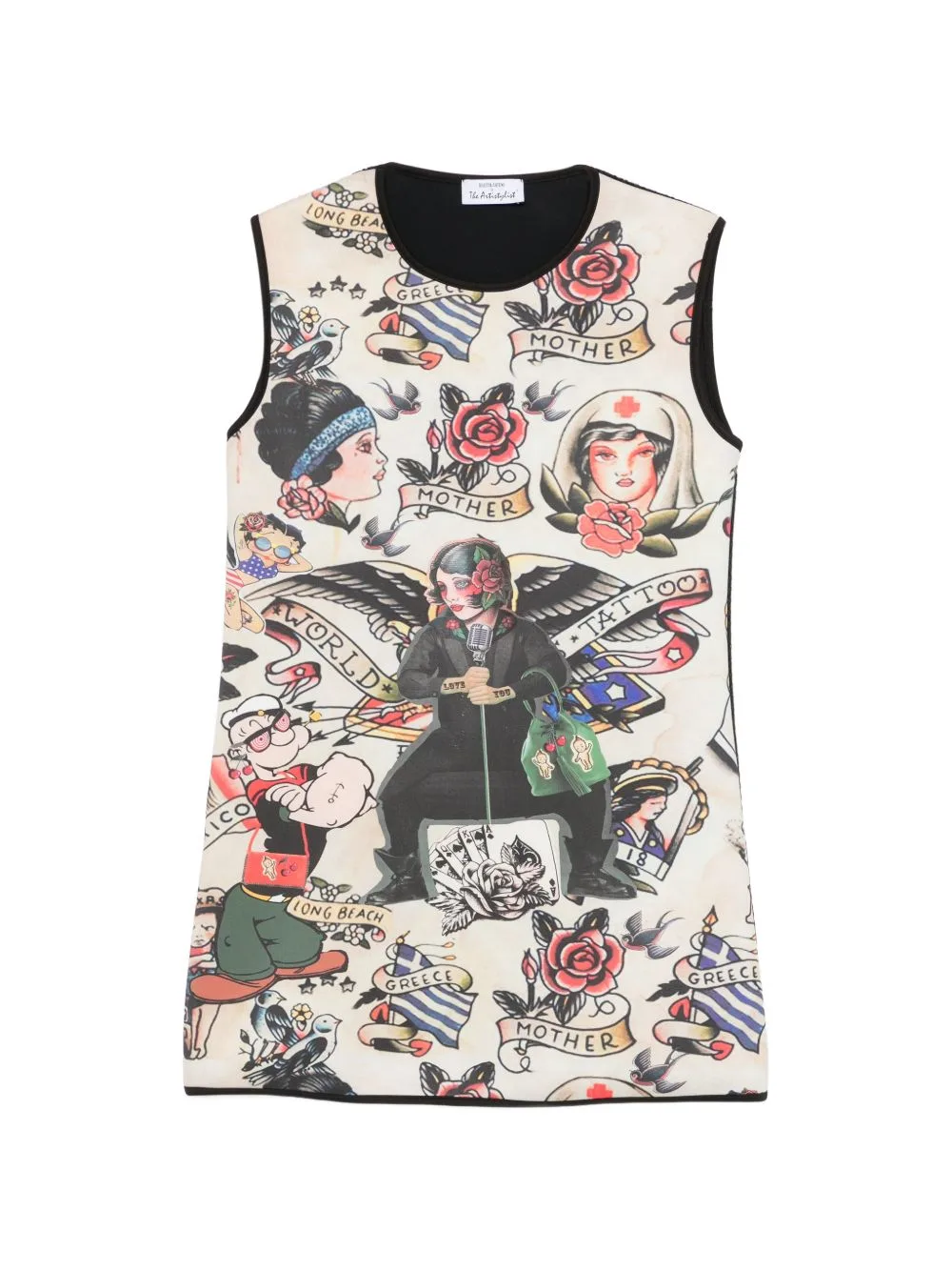 Graphic-Print Mini Dress by The Artistylist