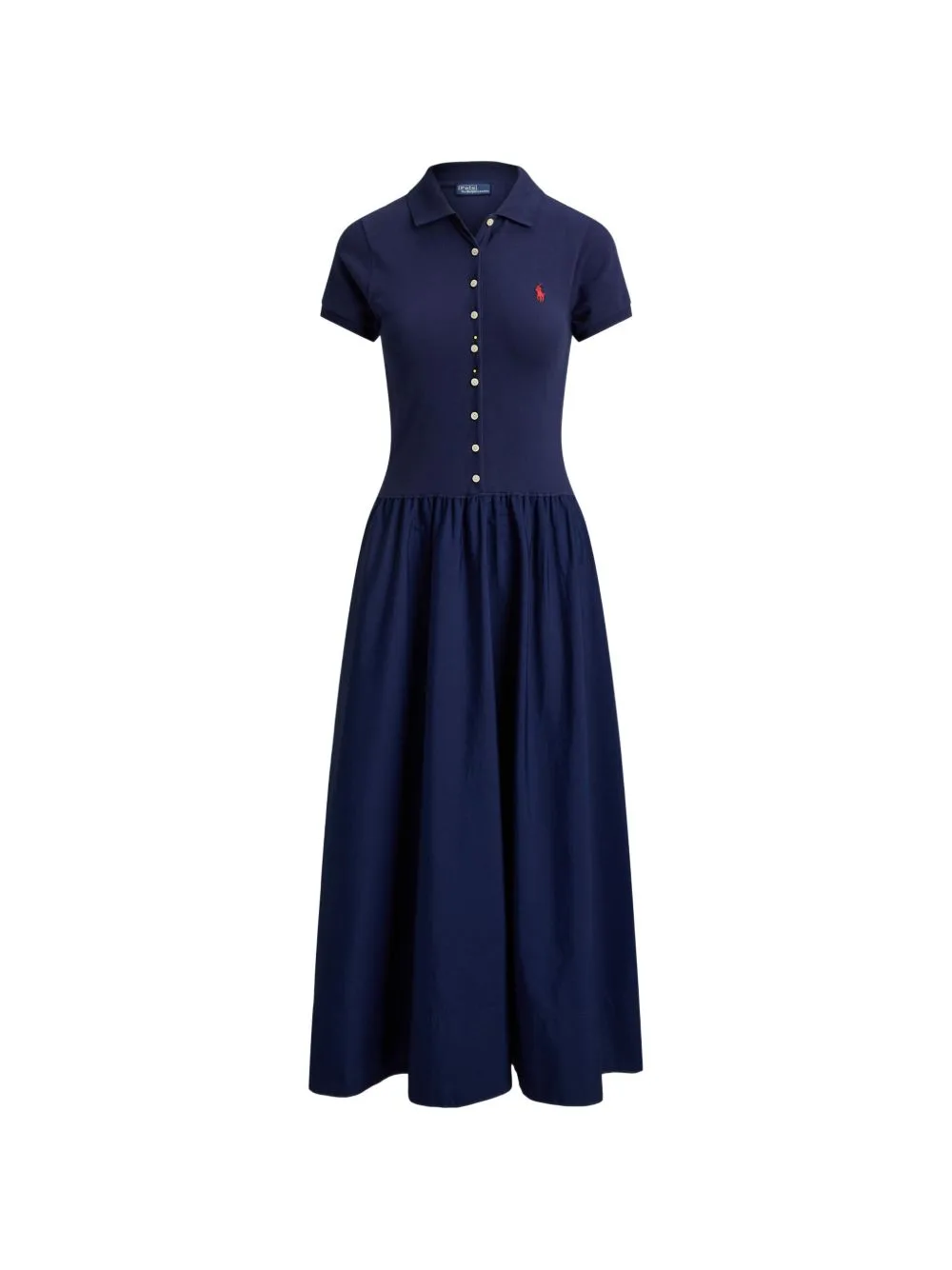 Button Cotton Dress by Polo Ralph Lauren