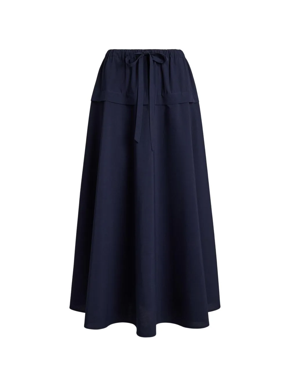 Mitchell Drawstring-Detail Cotton Midi Skirt by Polo Ralph Lauren