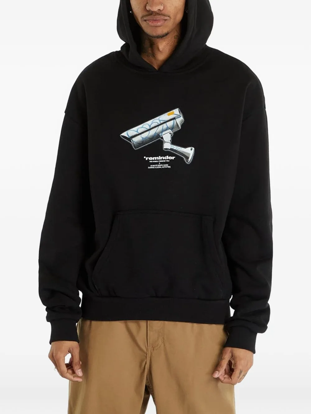 Graphic-Print Hoodie by Urban Classics