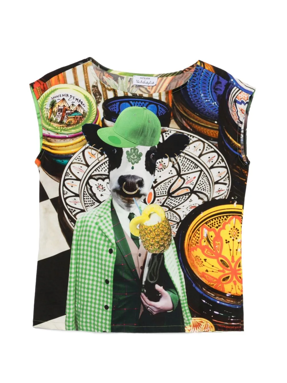 Cow Graphic-Print T-Shirt by The Artistylist