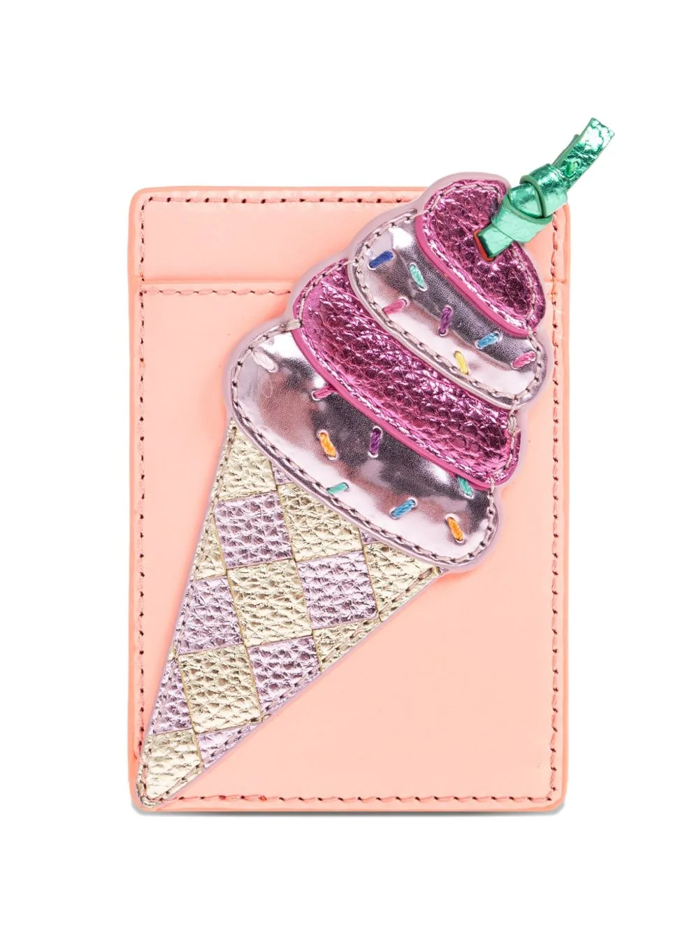 Ice-Cream Appliqué Card Holder by Kurt Geiger London