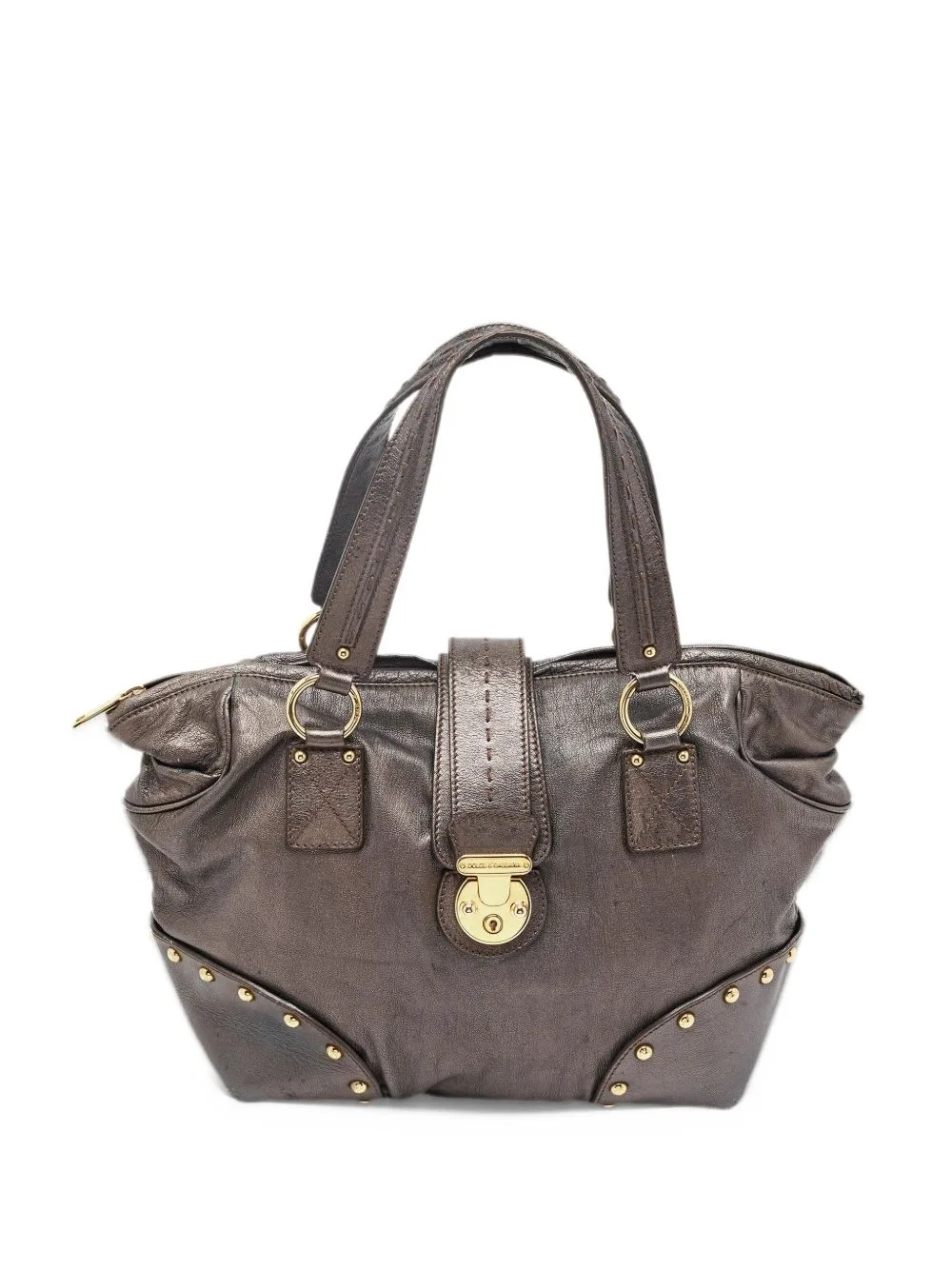 Studded Lock Tote Bag by Dolce & Gabbana Pre-Owned