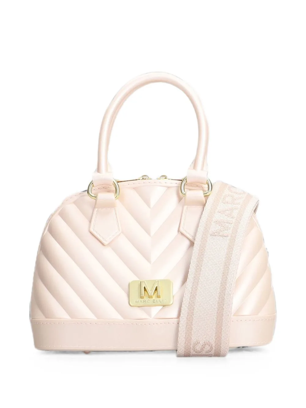 S Flat Maya Chevron-Quilted Mini Bag by Marc Ellis