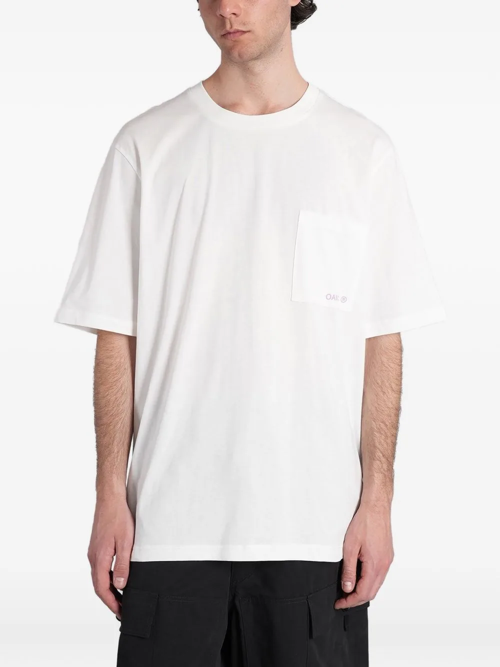 Graphic-Print Chest-Pocket T-Shirt by Peacemaker Oamc