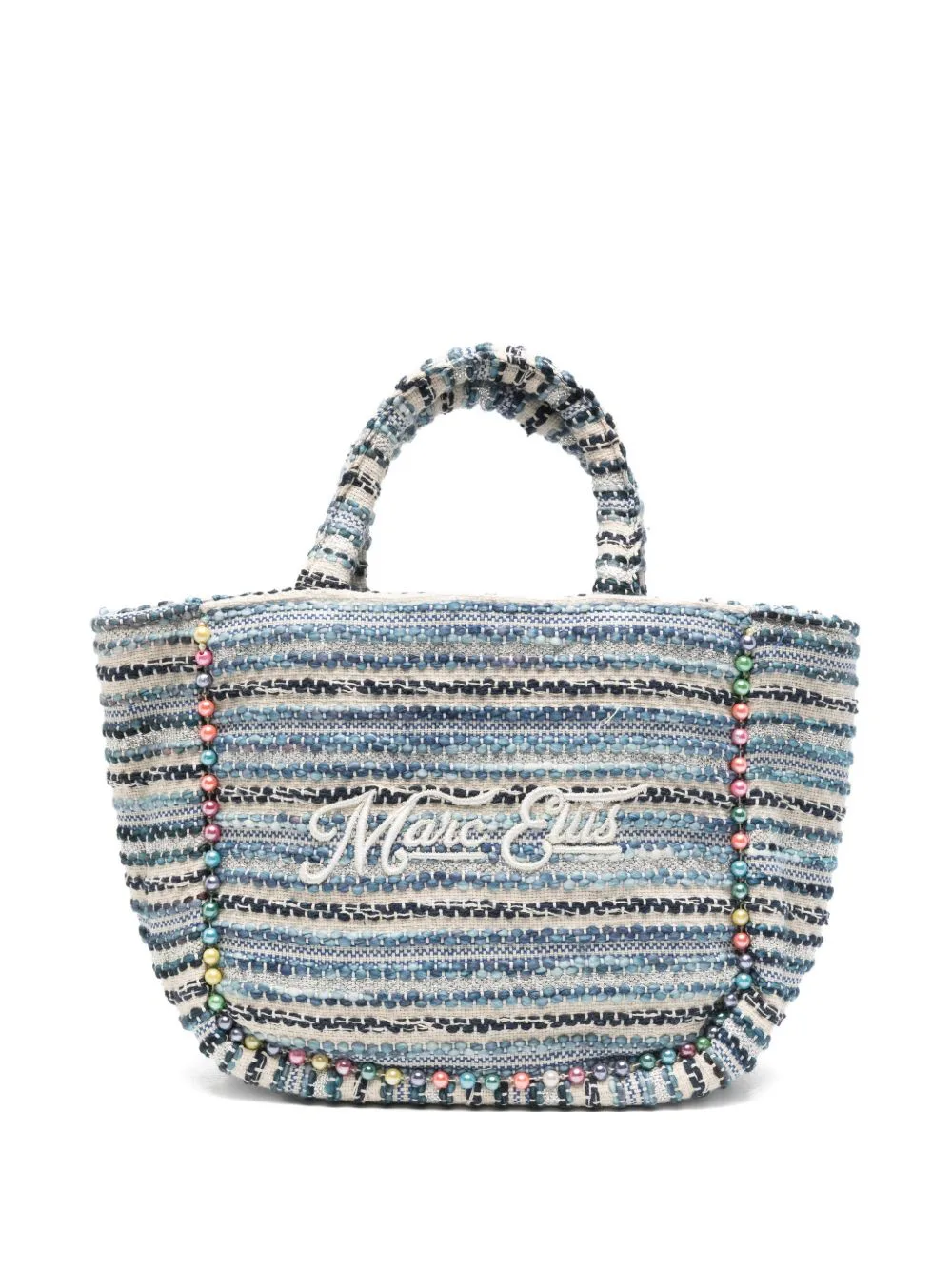 Bead-Embellished Logo-Embroidered Tote Bag by Marc Ellis
