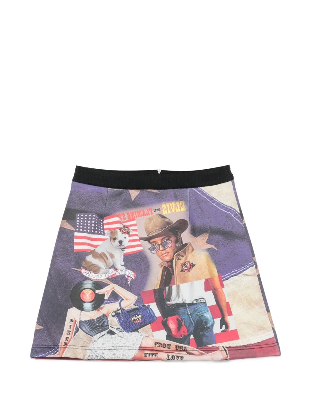 Graphic-Print A-Line Skirt by The Artistylist