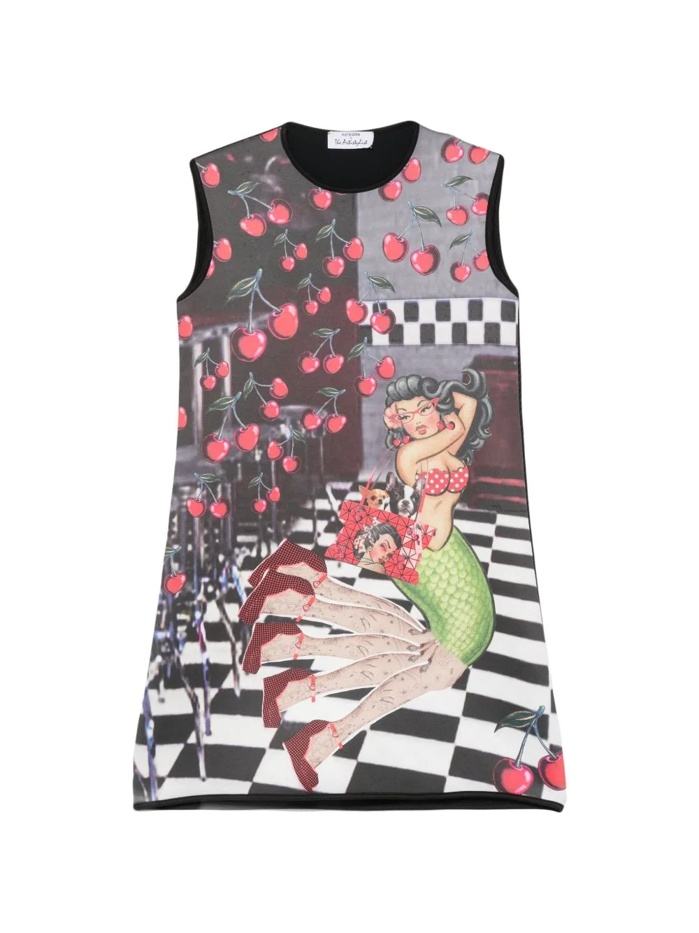 Graphic-Print Sleeveless Dress by The Artistylist