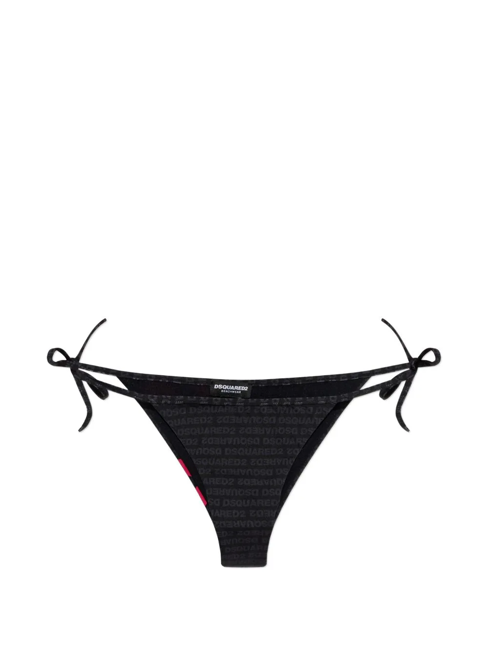 Logo-Print Side-Tie Bikini Bottoms by DSQUARED2