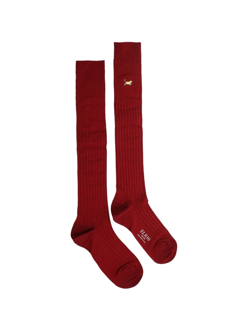 Toro Embroidered Ribbed Socks by Elios Milano