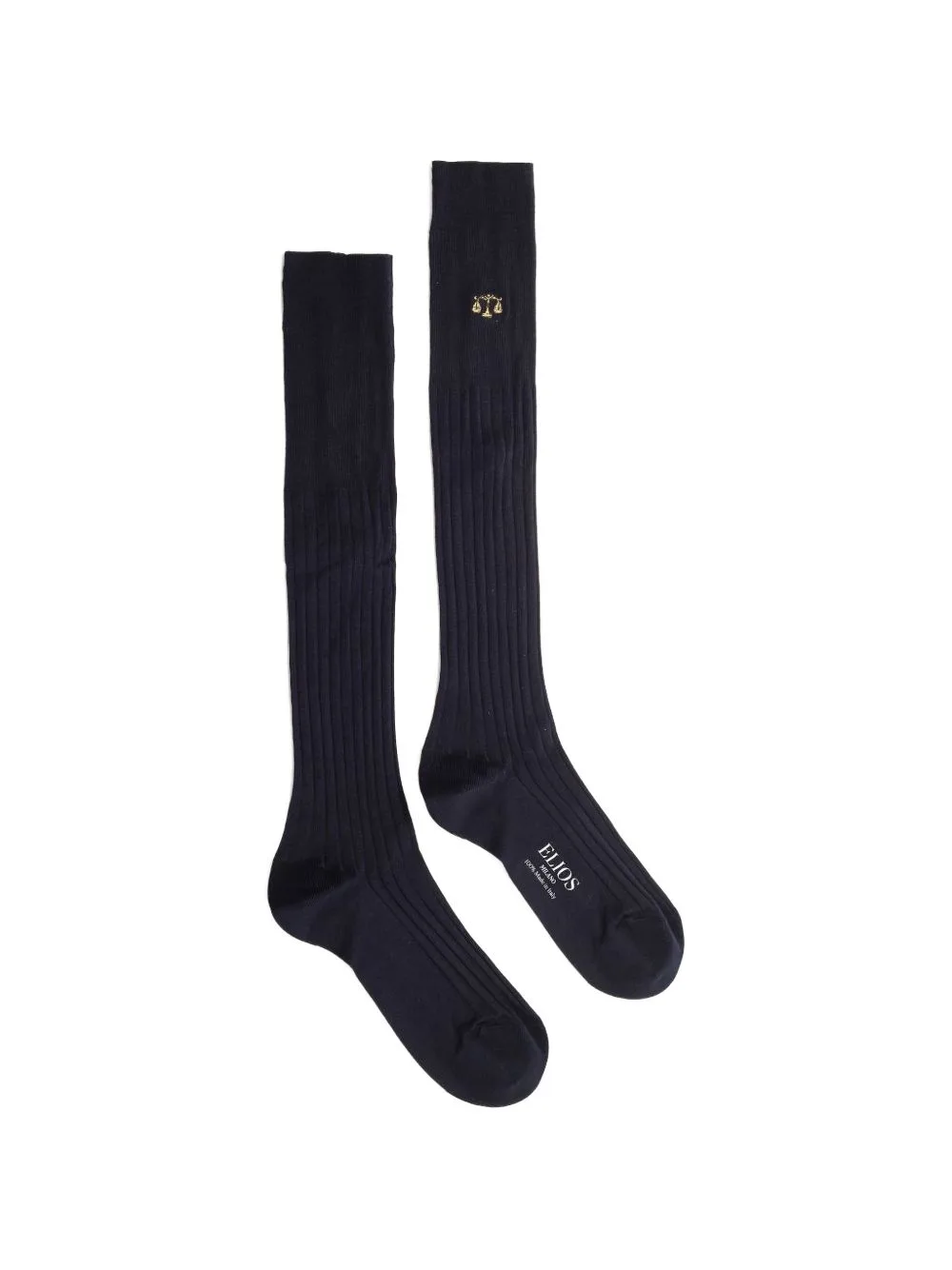 Libra Zodiac-Embroidered Socks by Elios Milano