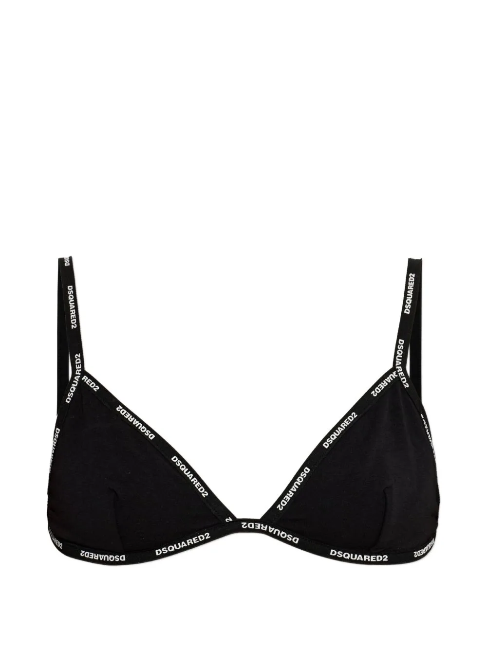 Logo-Print Triangle Bra by DSQUARED2