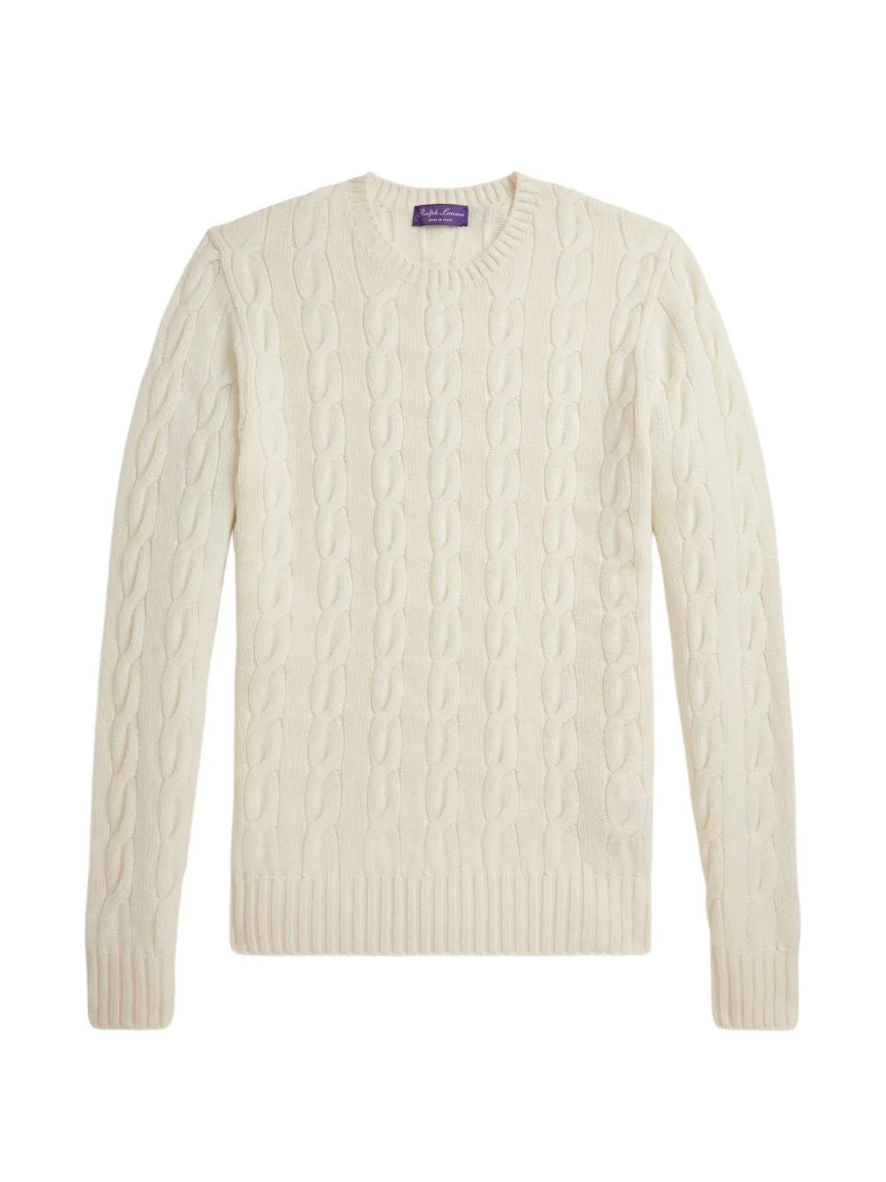 Cable-Knit Cashmere Sweater by Ralph Lauren Purple Label