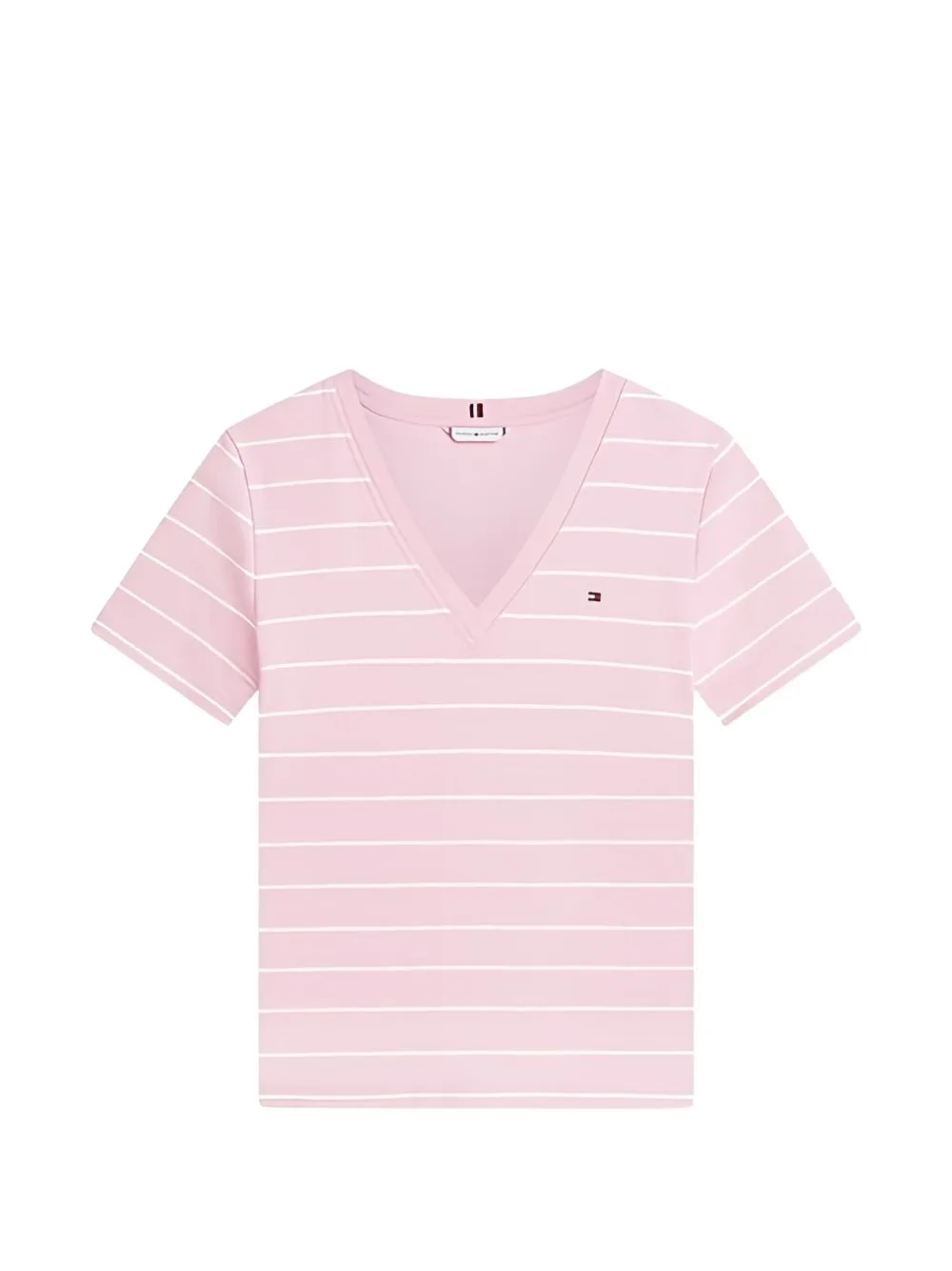 Striped-Pattern V-Neck T-Shirt by Tommy Hilfiger
