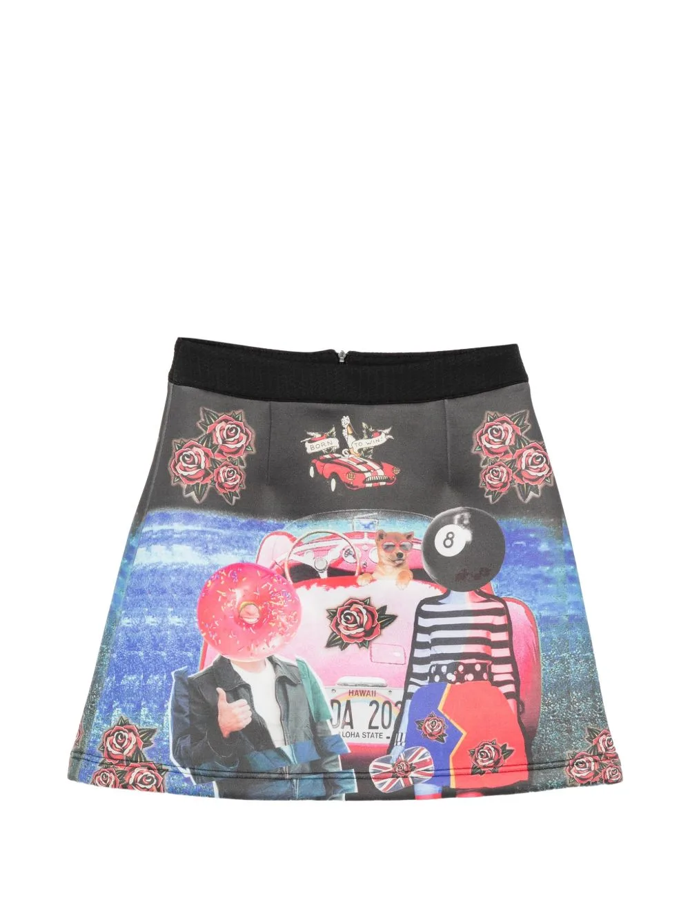 Graphic-Print A-Line Skirt by The Artistylist