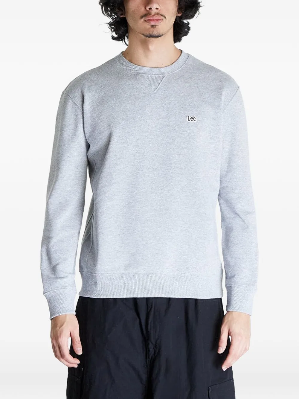 Logo-Patch Crew-Neck Sweatshirt by LEE