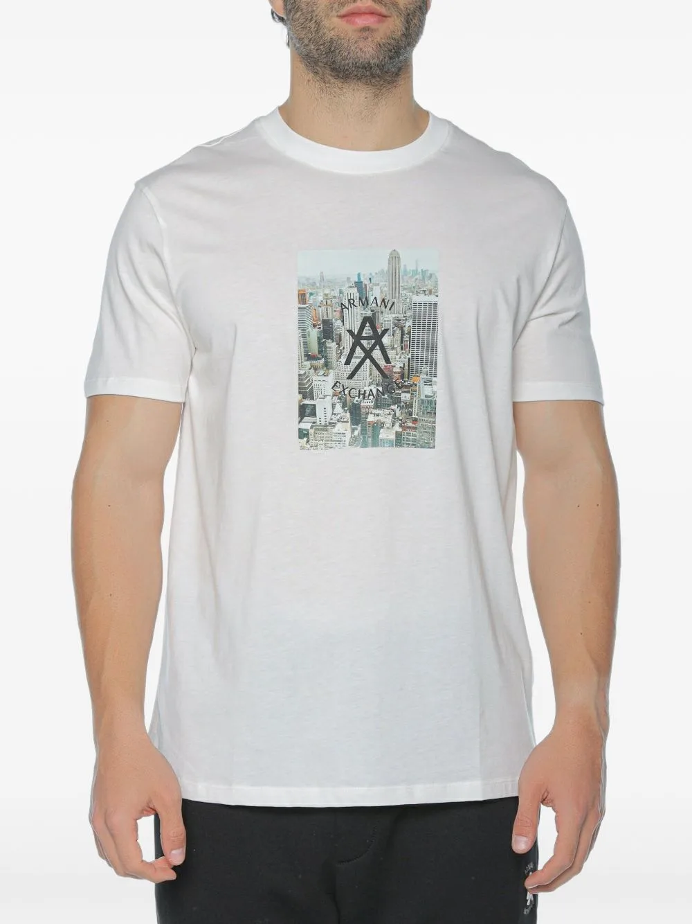 Graphic-Print T-Shirt by Armani Exchange