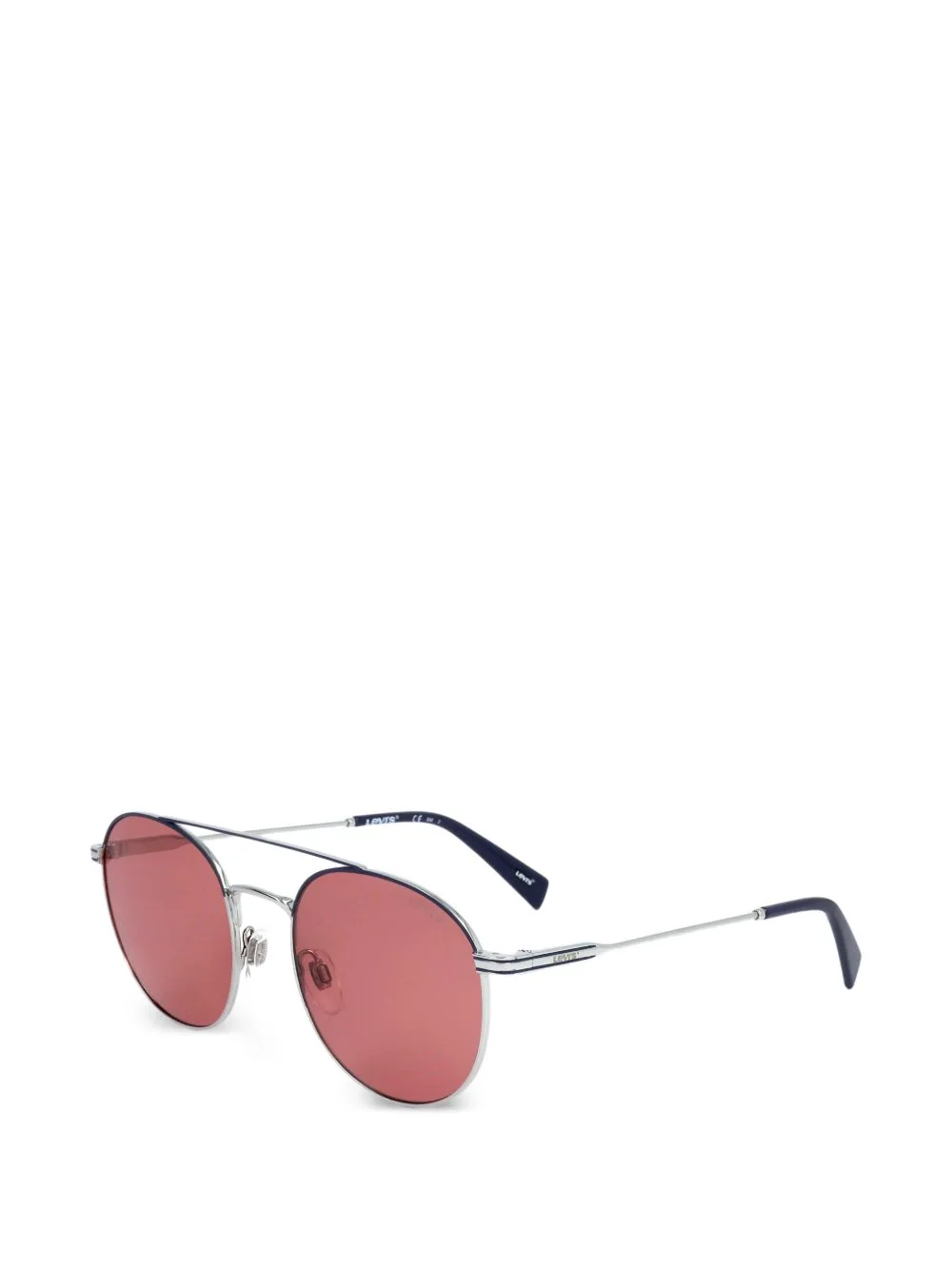 Round-Frame Palladium-Plated Sunglasses by Levi's