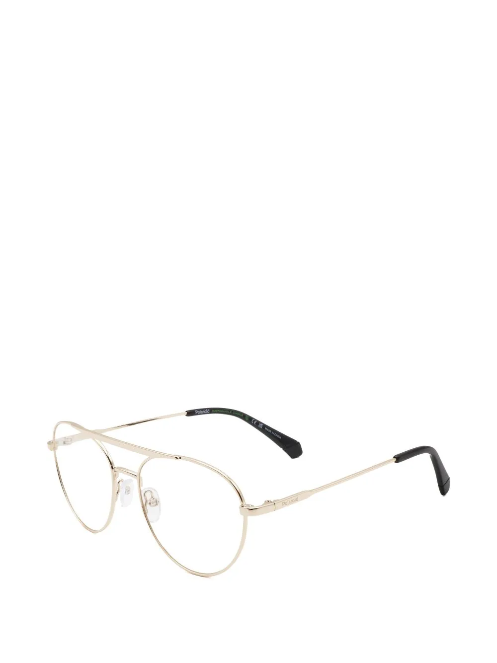 Pilot-Frame Gold Glasses by Polaroid