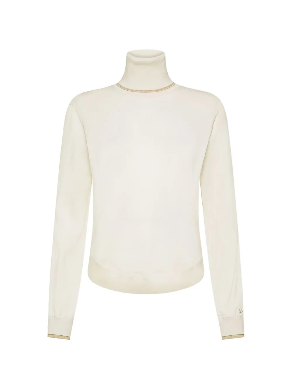 Lurex-Trim Roll-Neck Sweater by Sun68