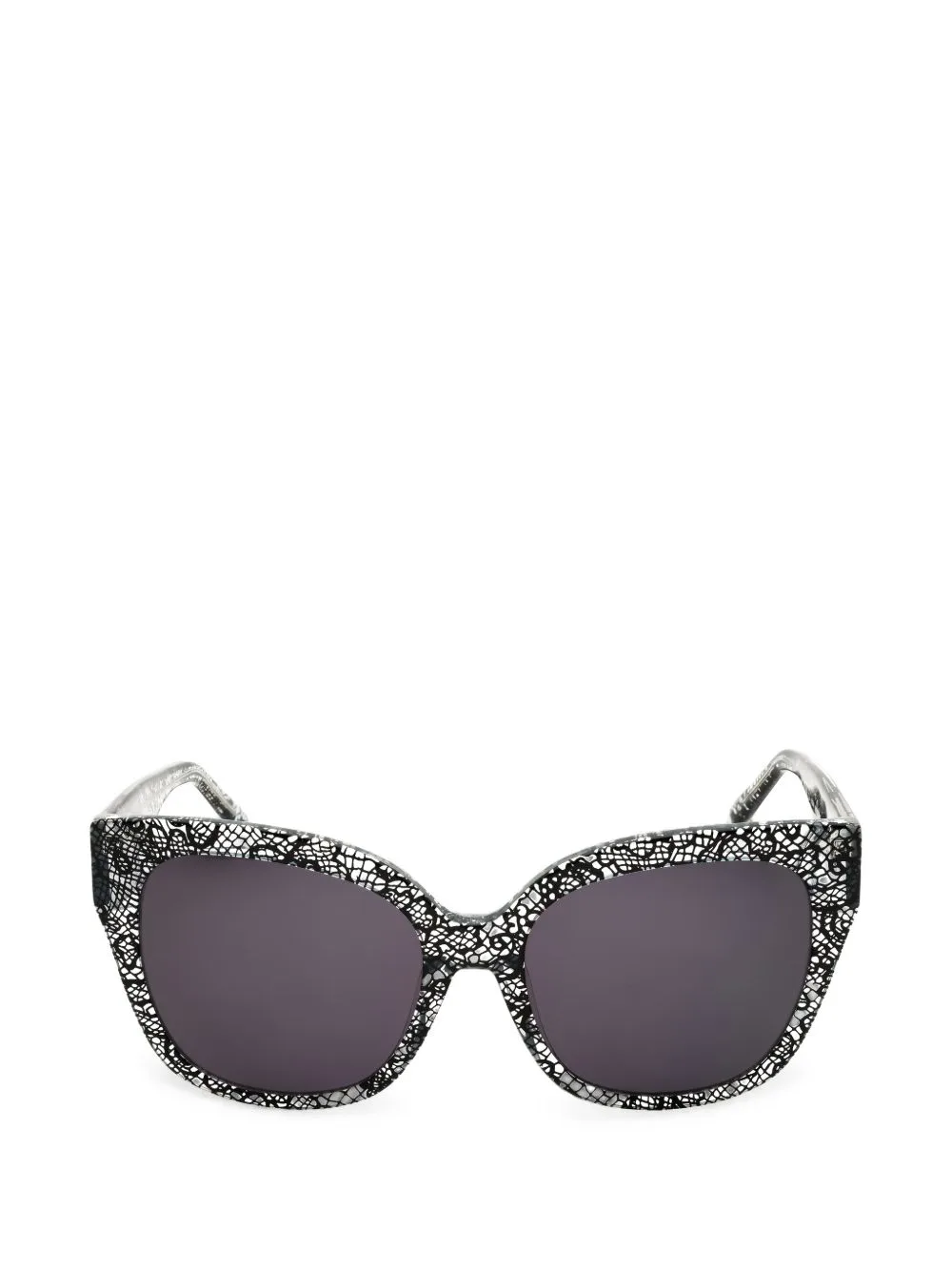 Lace-Print Square-Frame Sunglasses by Bebe