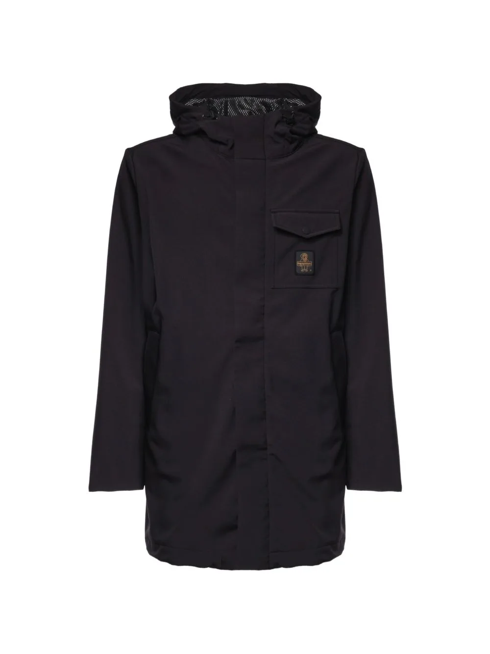 Logo-Patch Hooded Coat by Refrigiwear