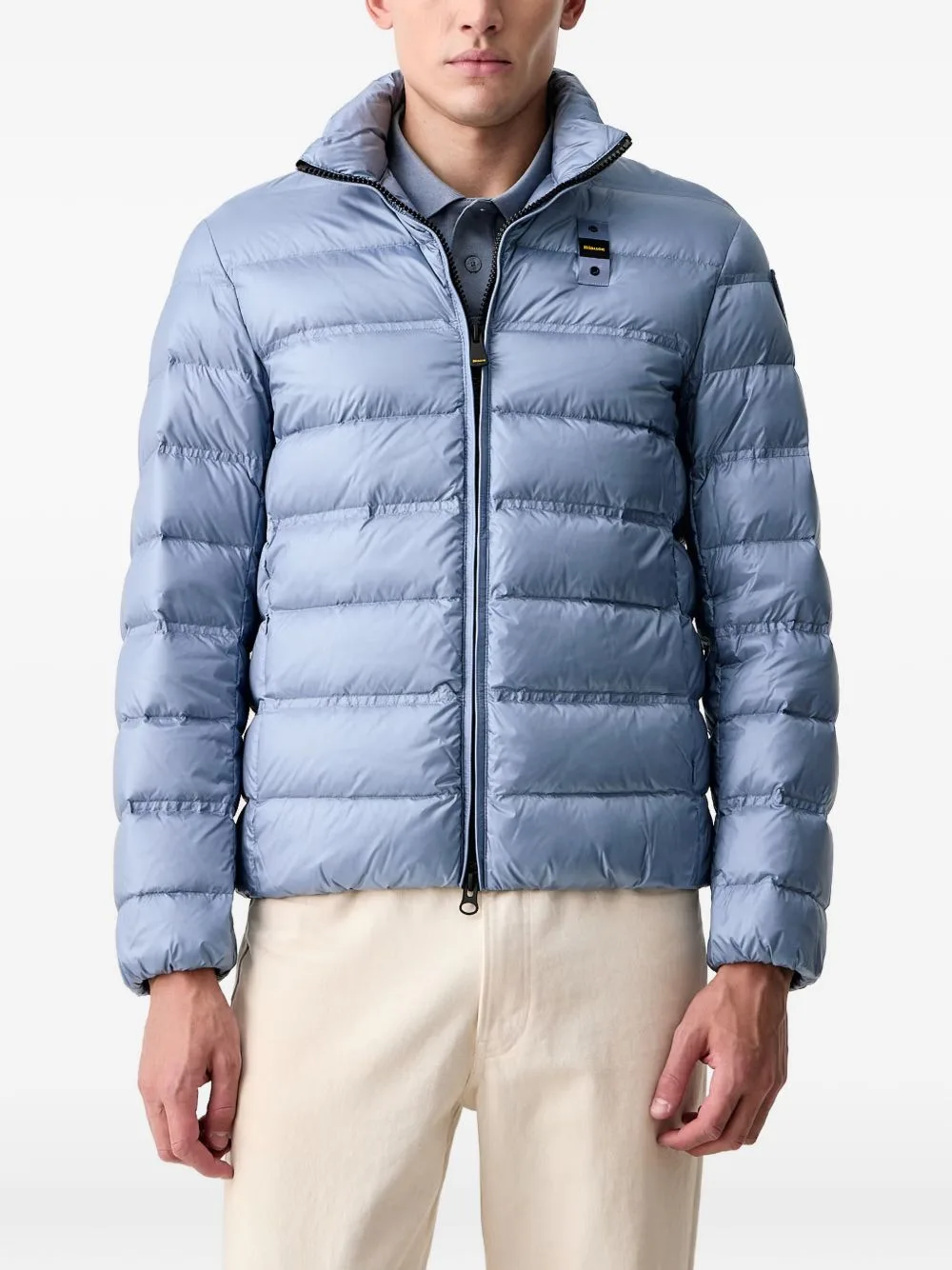 Belmont Quilted Logo-Patch Jacket by Blauer