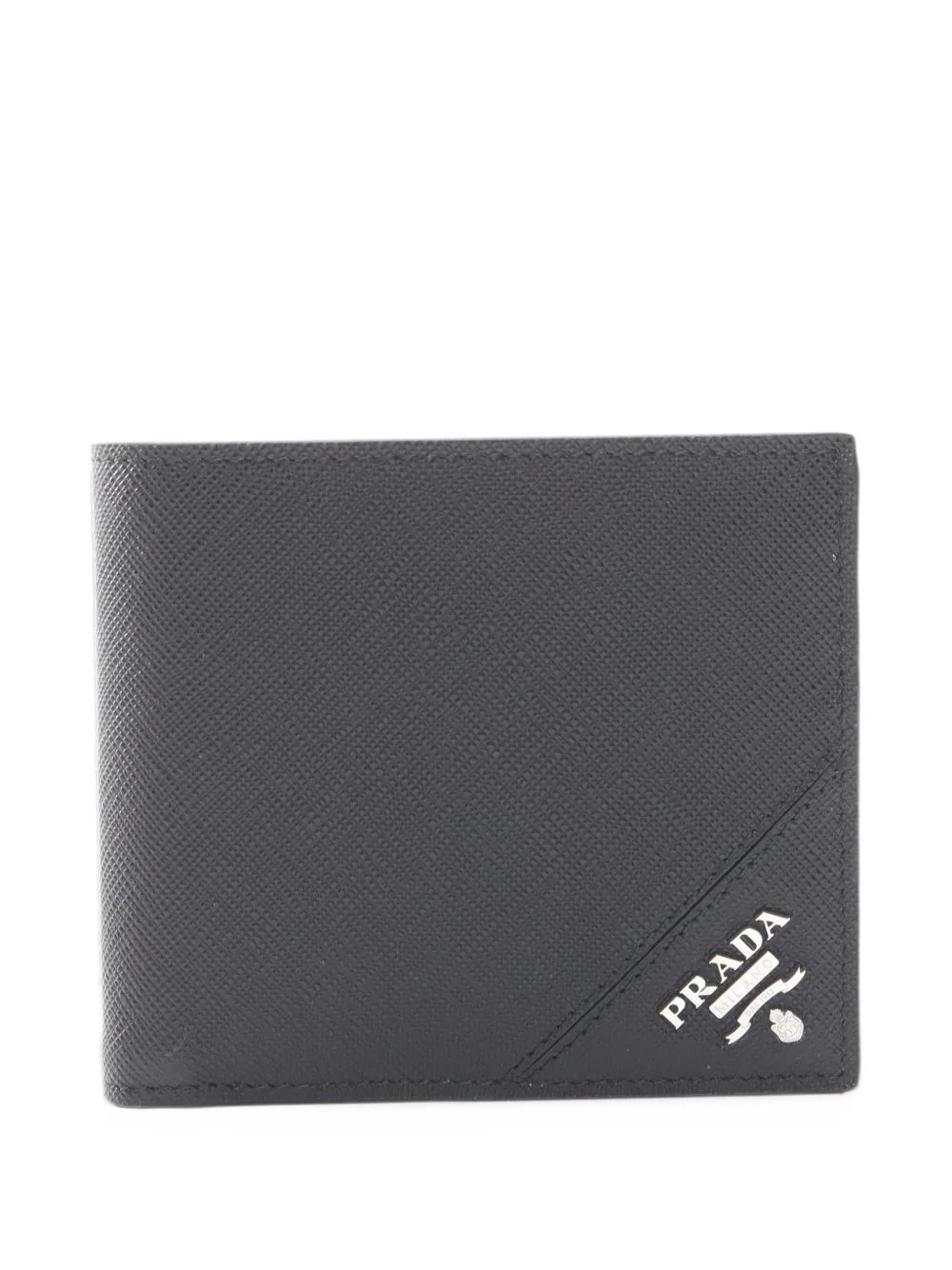 2020s Saffiano Leather Bi-Fold Wallet by Prada Pre-Owned