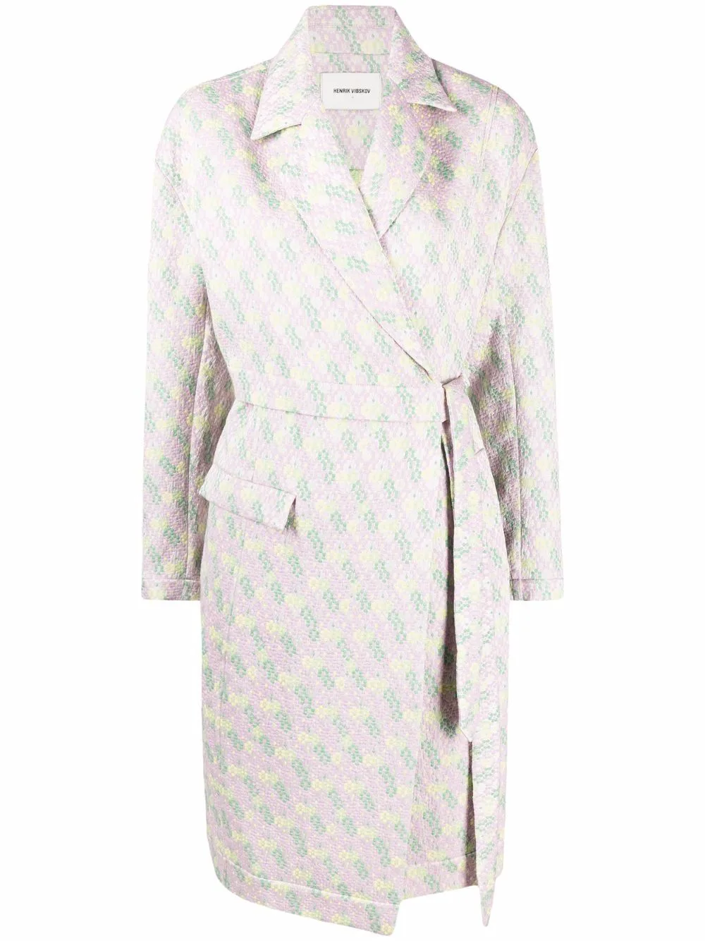 Again Floral Wrap Coat by Henrik Vibskov
