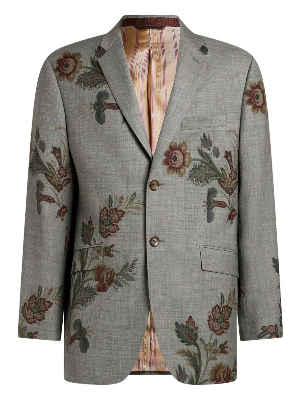 Floral-Print Single-Breasted Jacket by ETRO