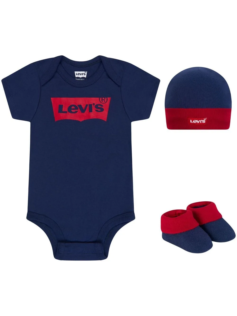 Logo-Print Cotton Babygrow Set by Levi's Kids