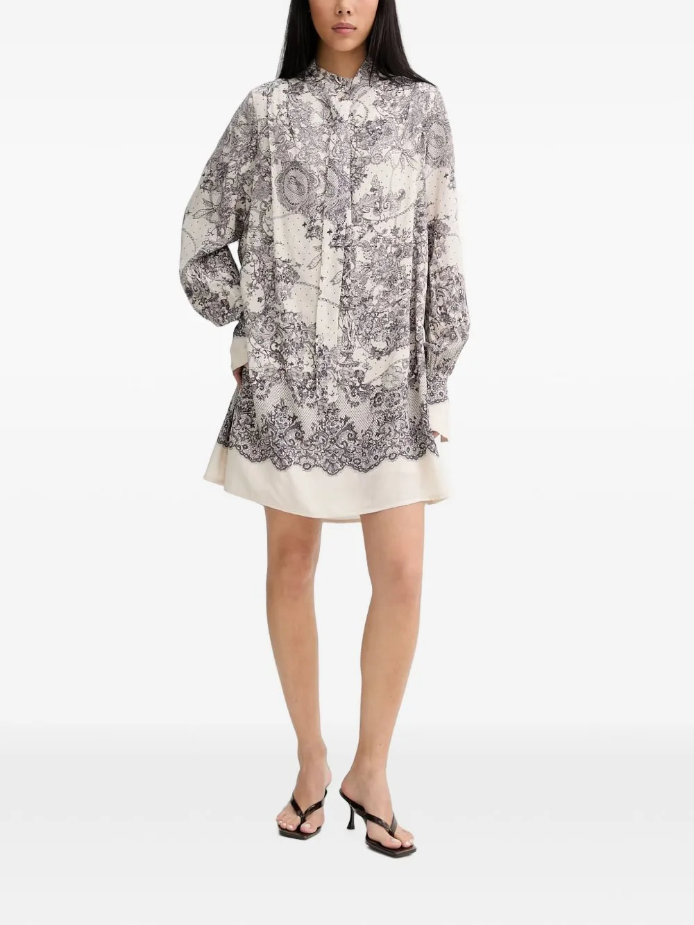 Lace-Print Mini Dress by Blugirl