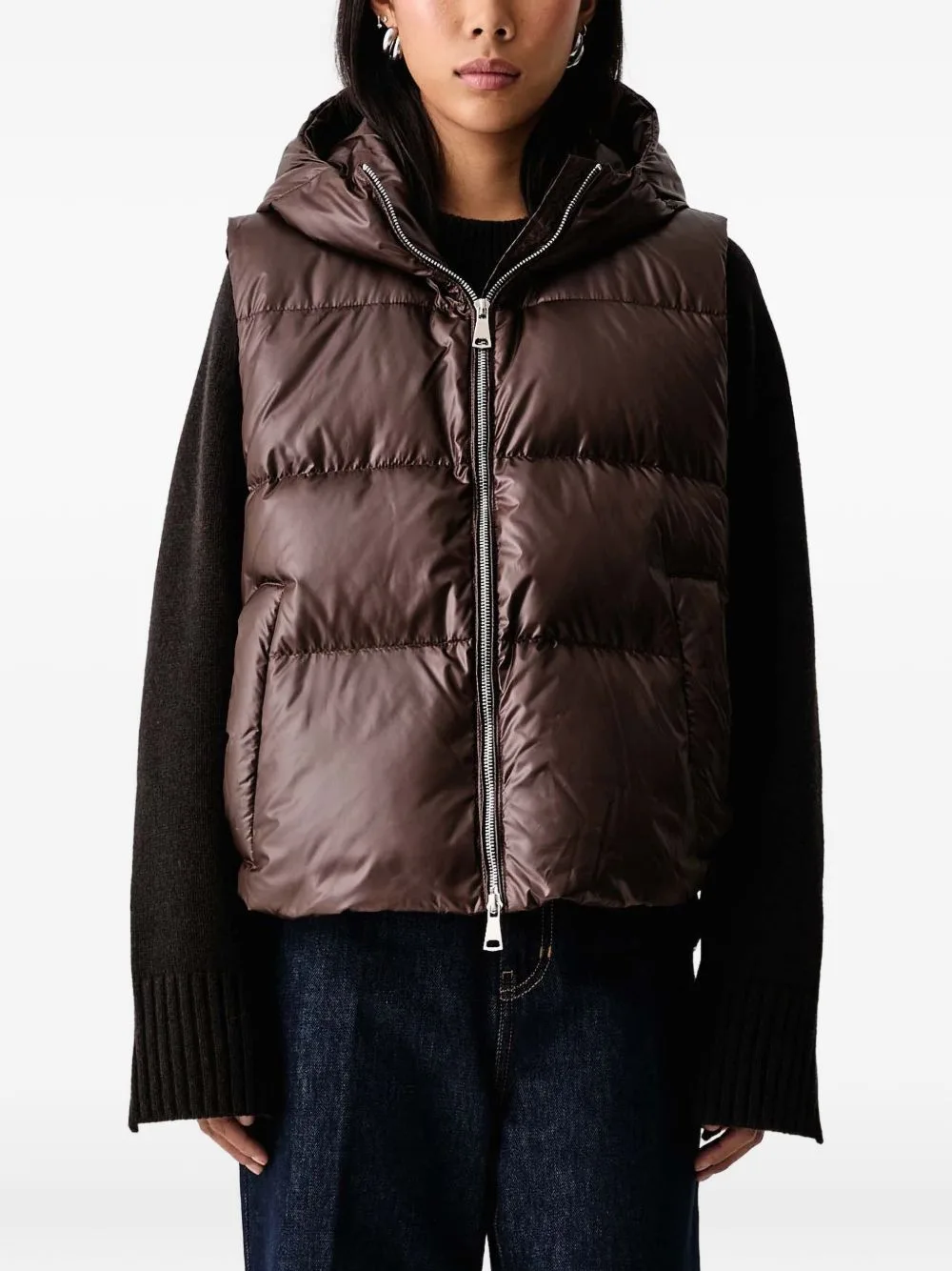 Lili Quilted Hooded Gilet by MMC STUDIO