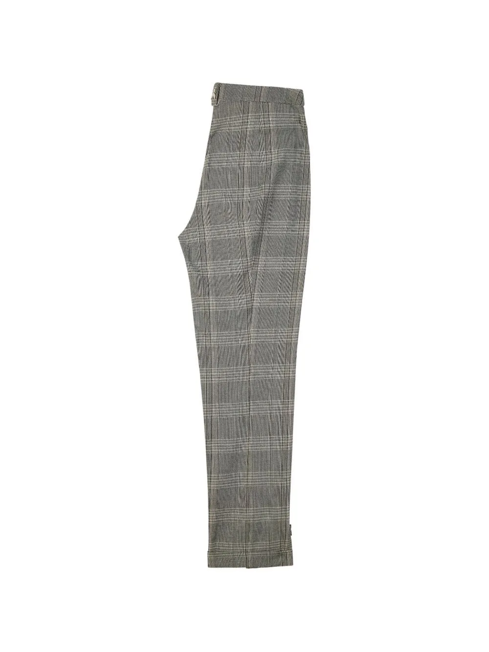 Prince of Wales Check Zip-Detail Trousers by Patrizia Pepe
