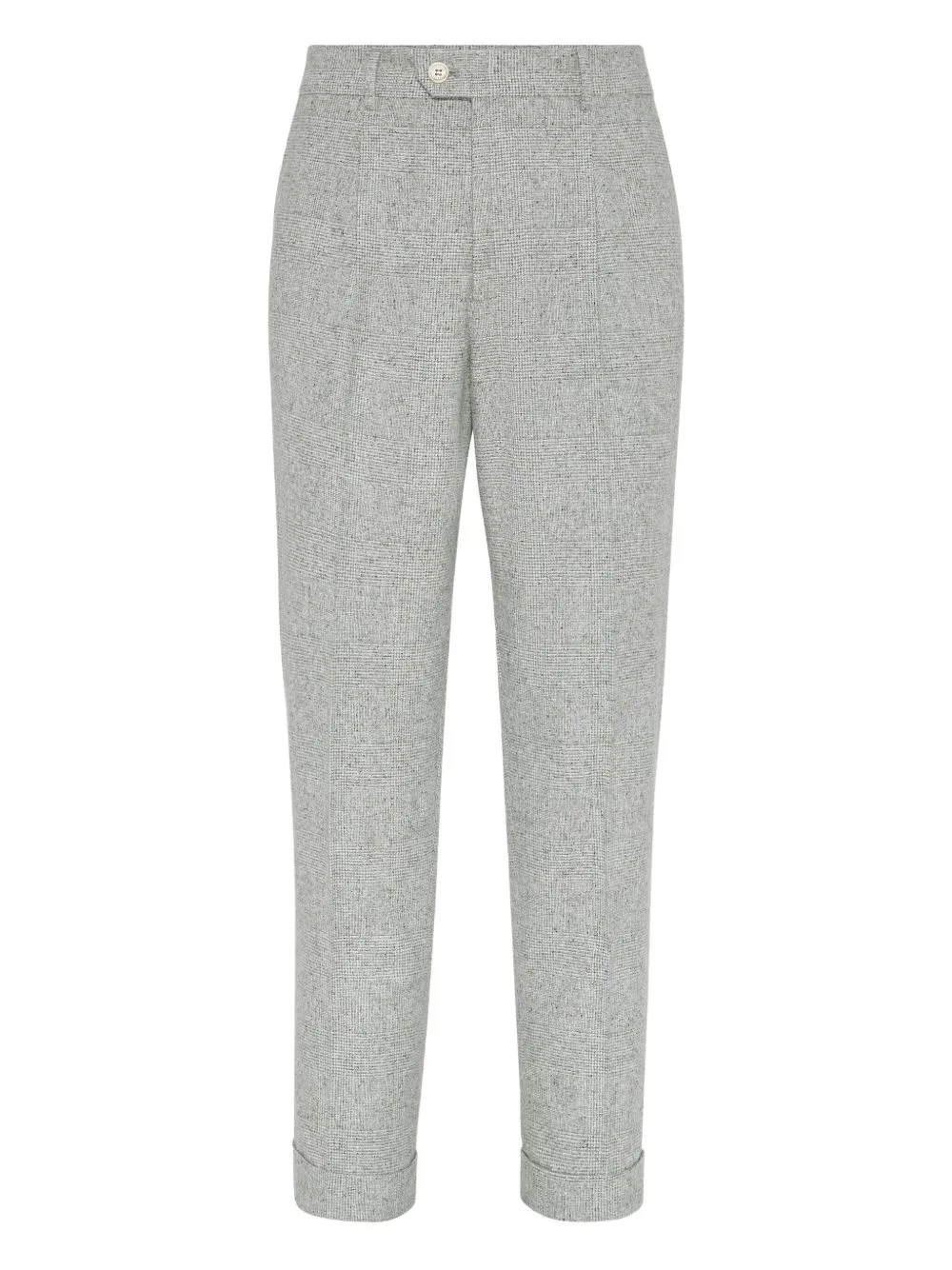 Pleated Wool-Silk Blend Trousers by Brunello Cucinelli