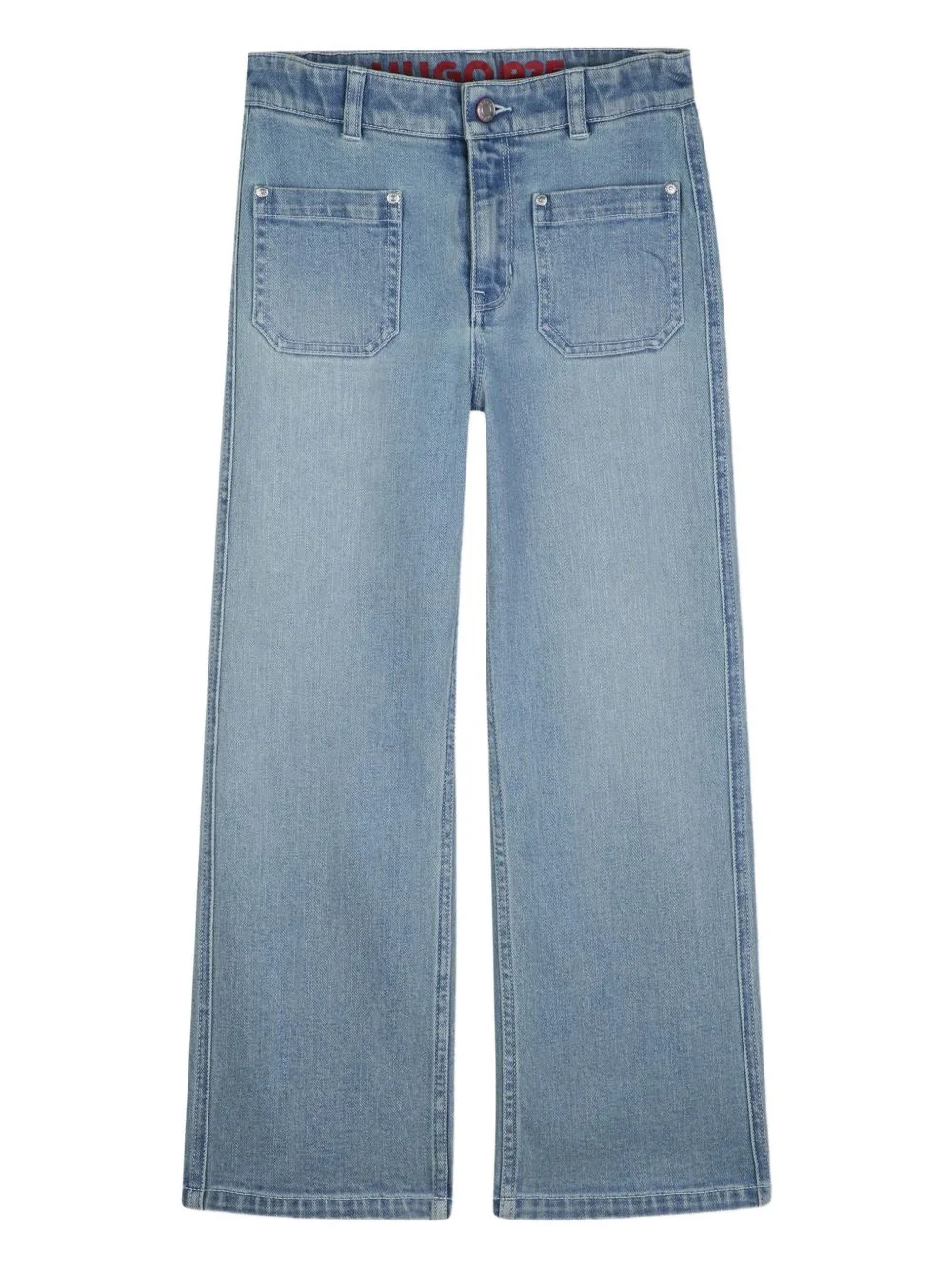 Stretch-Denim Jeans with an Embroidered Logo by HUGO KIDS