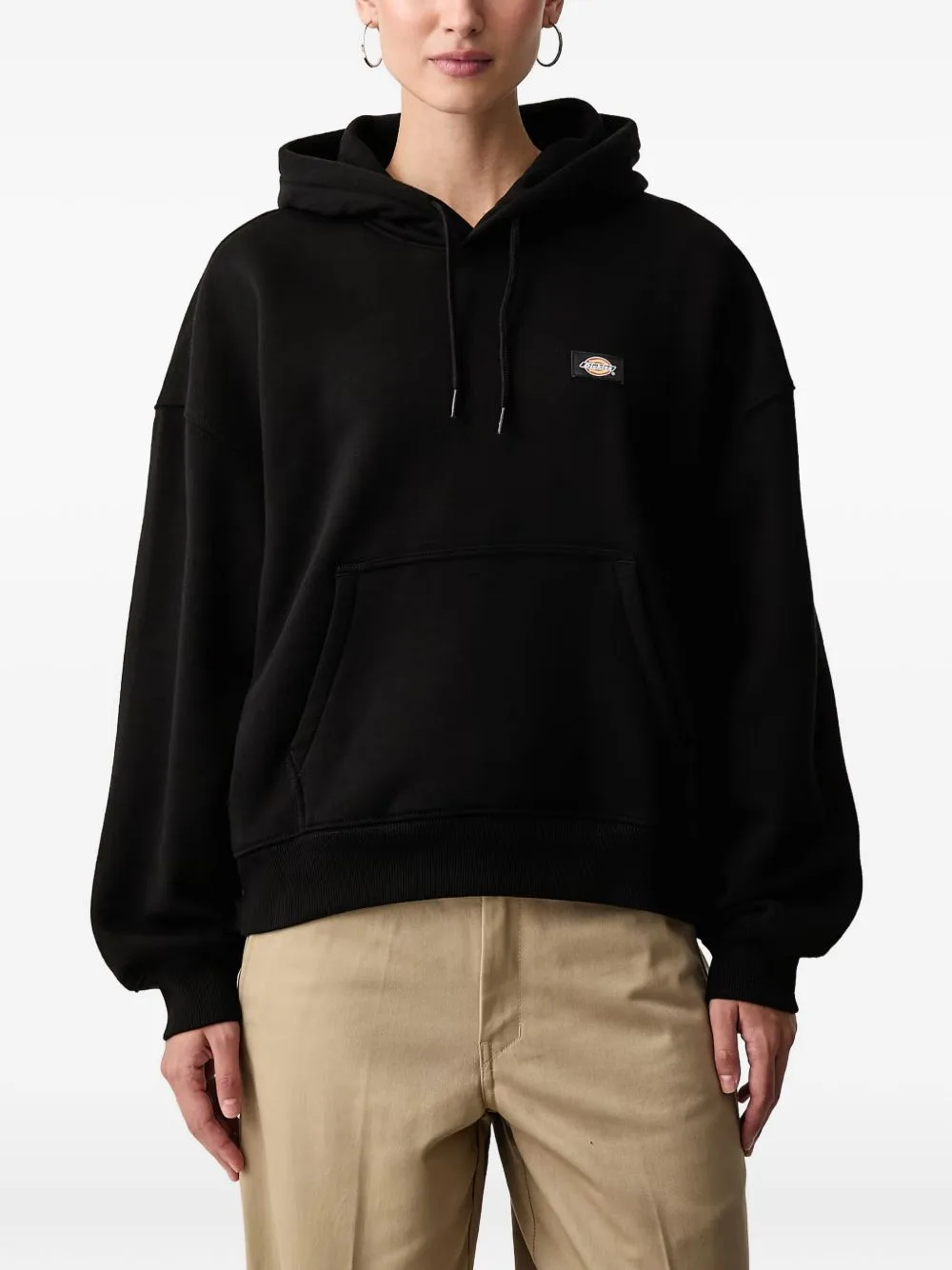Logo-Patch Drawstring Hoodie by DICKIES