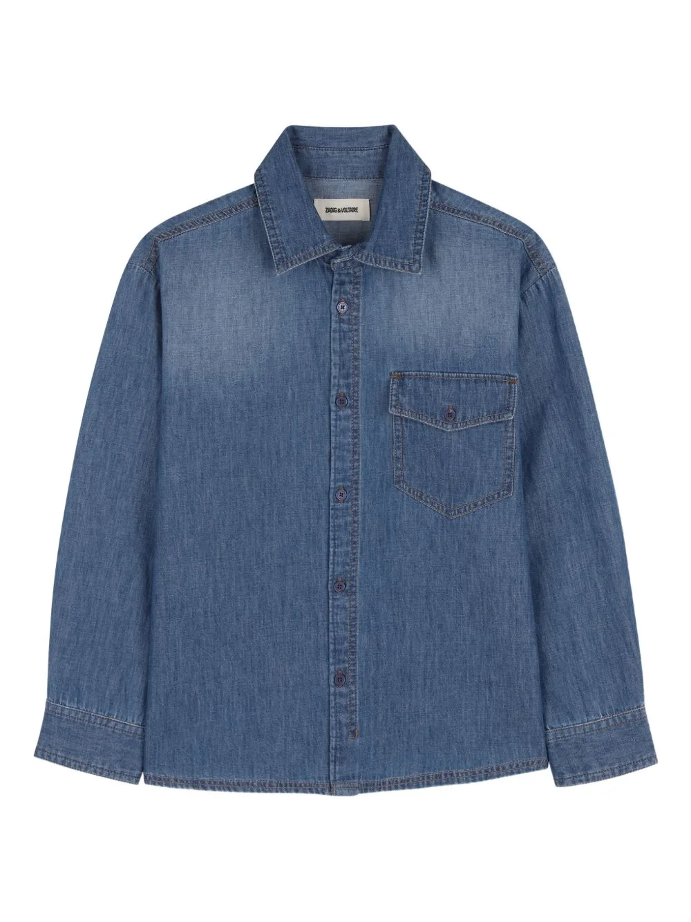 Button-Up Pocket Shirt by Zadig & Voltaire Kids
