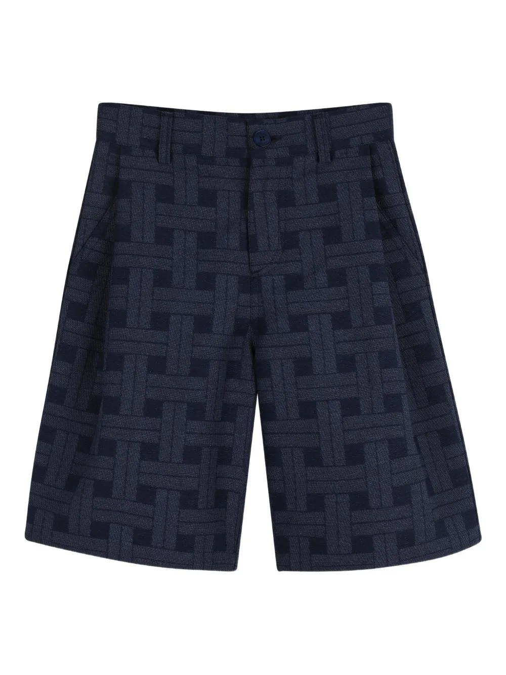 Geometric-Pattern Bermuda Shorts by Kenzo Kids