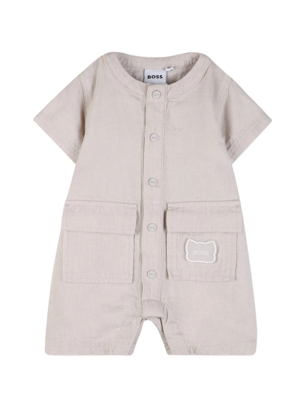 Buttoned Pocket Playsuit by BOSS Kidswear