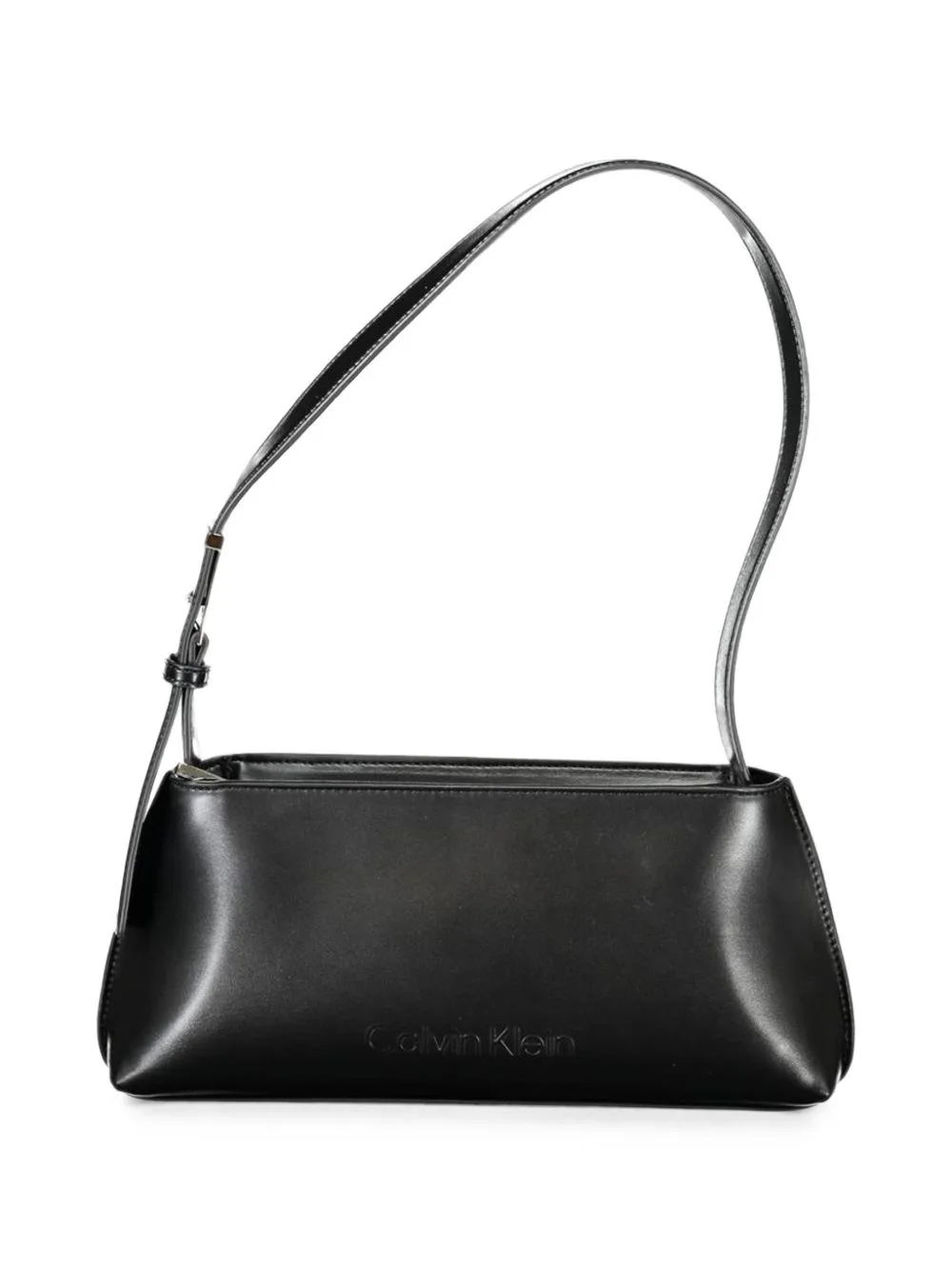 Logo-Debossed Leather Tote Bag by Calvin Klein