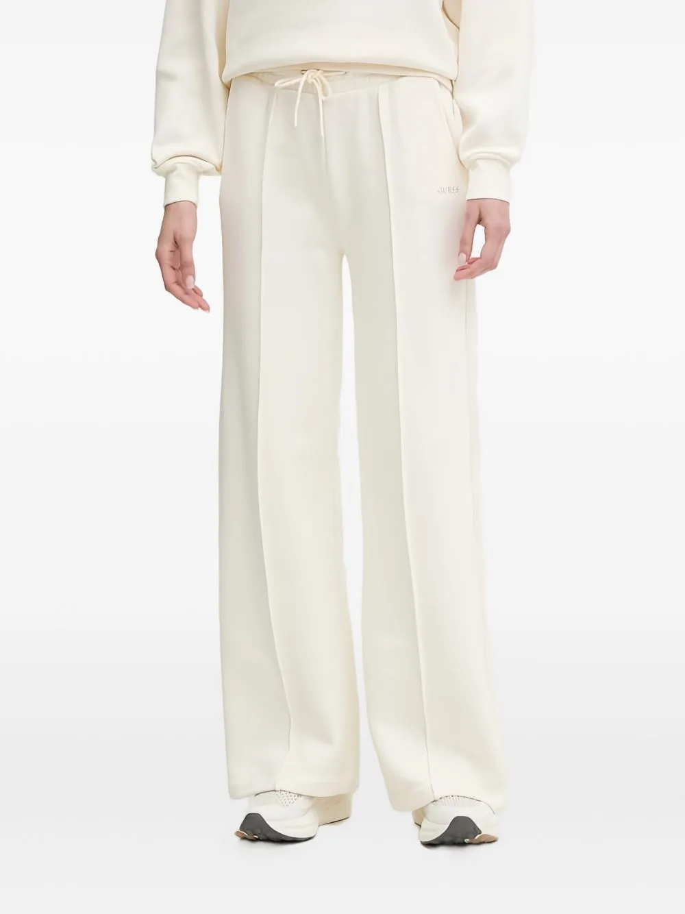 Drawstring Wide-Leg Trousers by GUESS USA