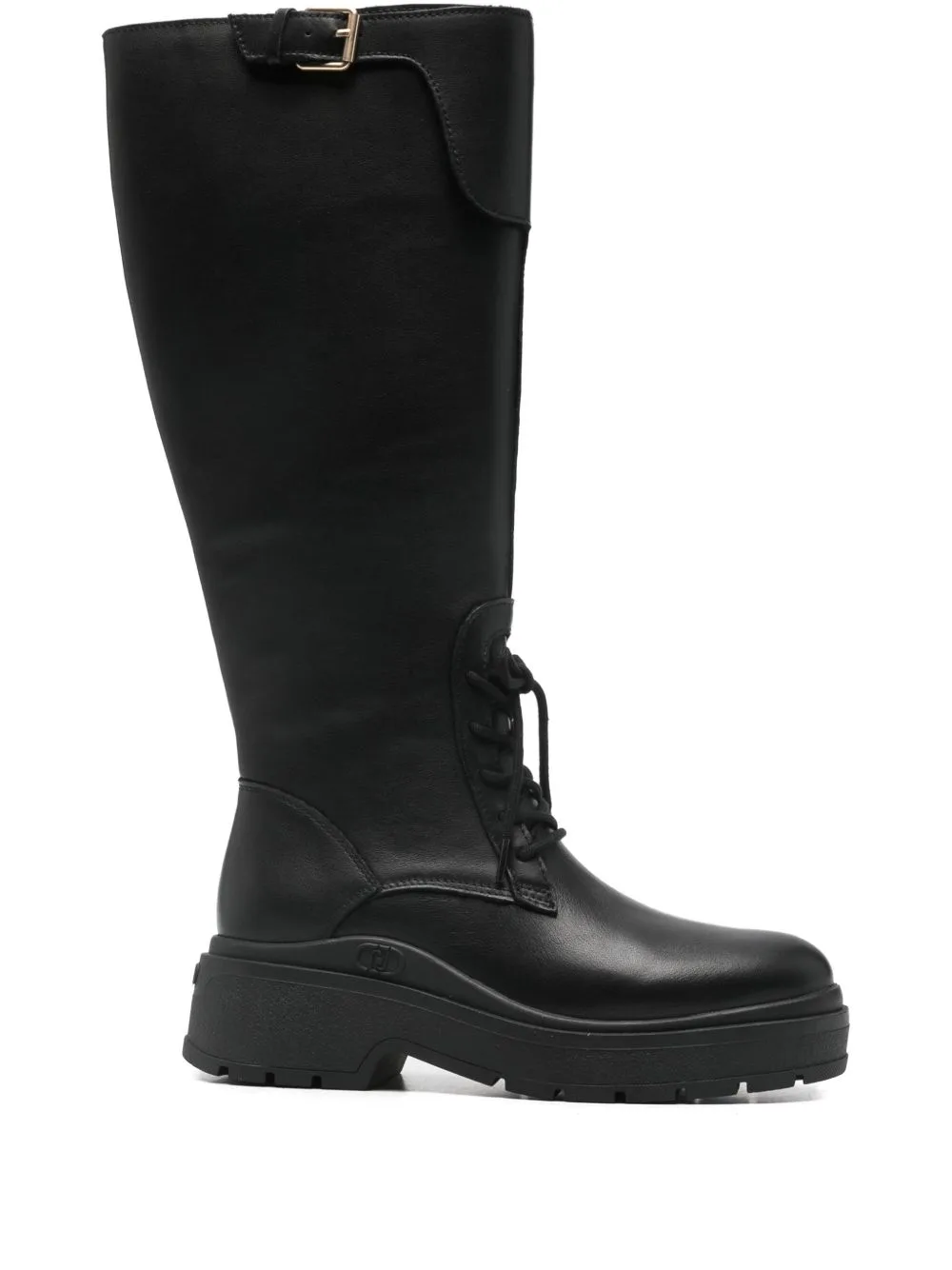 Andrea 04 Buckle Lace-Up Boots by LIU JO
