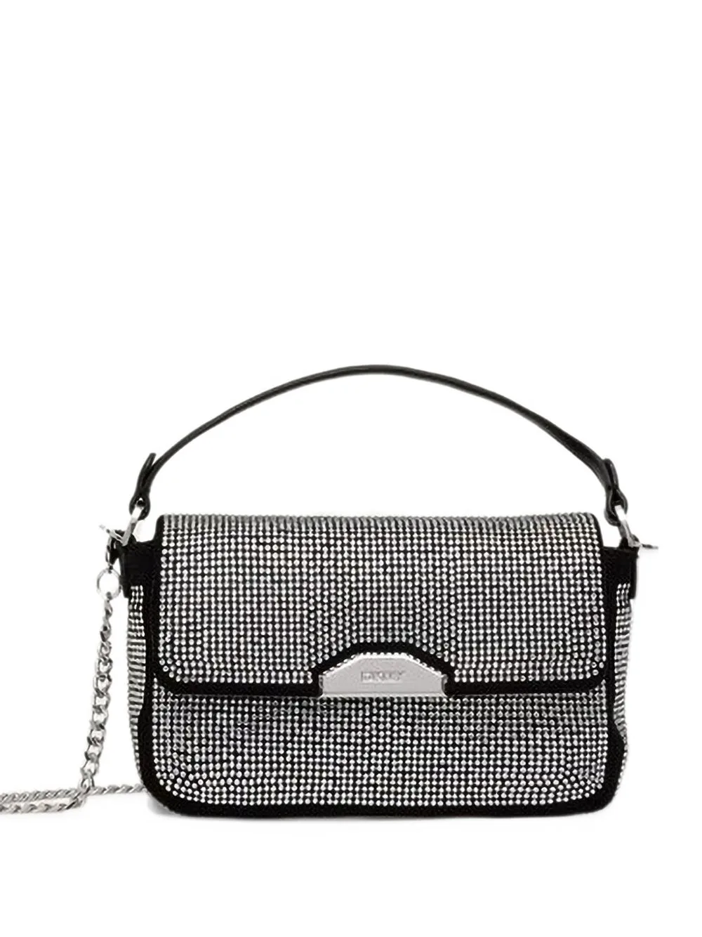 Crystal-Embellished Logo-Plaque Tote Bag by DKNY