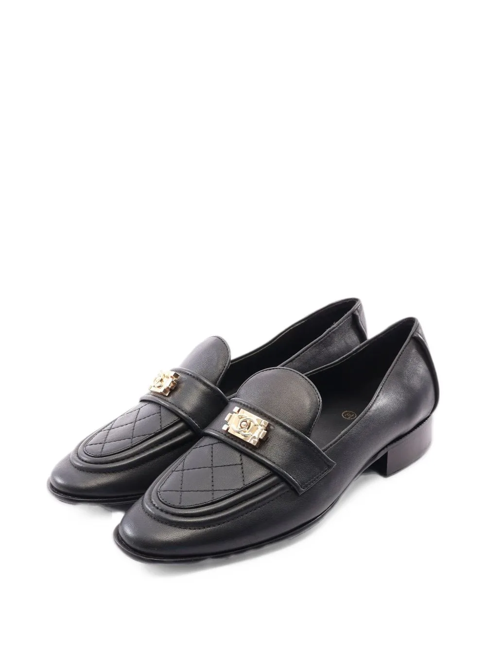 1986-1988 Boy Leather Loafers by CHANEL Pre-Owned