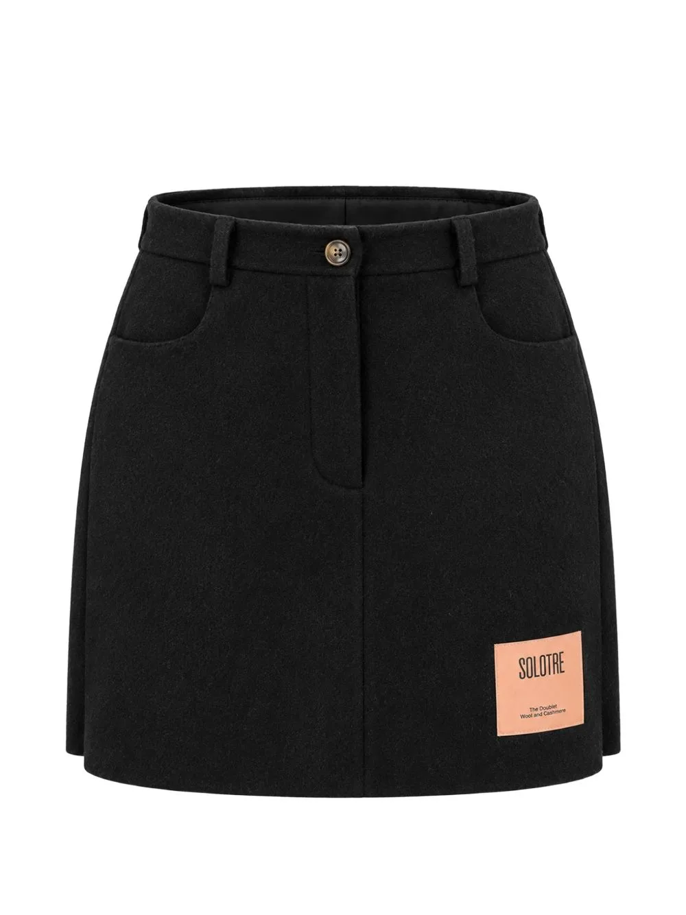 Logo-Patch Mini Skirt by SOLOTRE