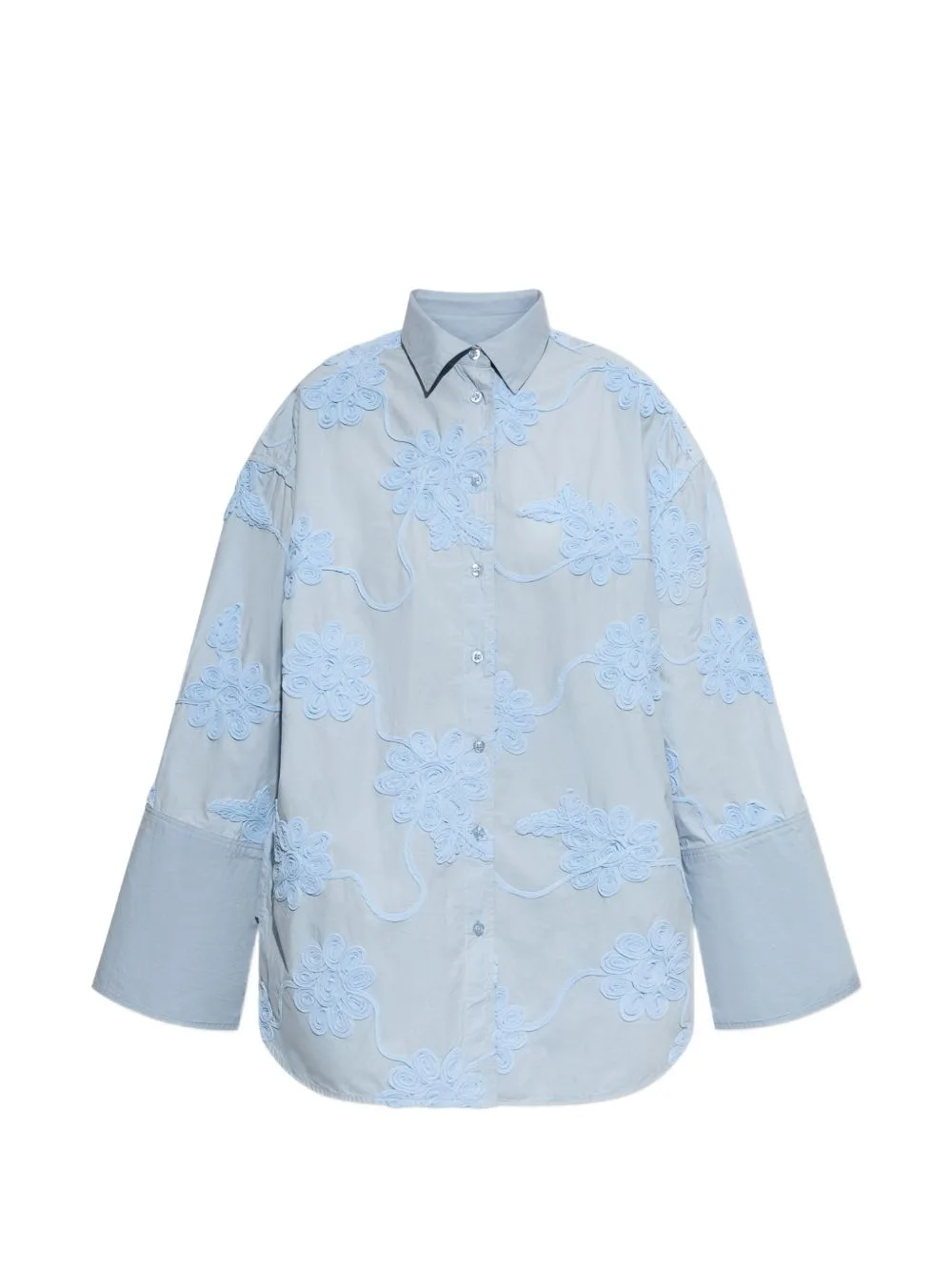 Floral-Motif Oversized Shirt by ROTATE BIRGER CHRISTENSEN