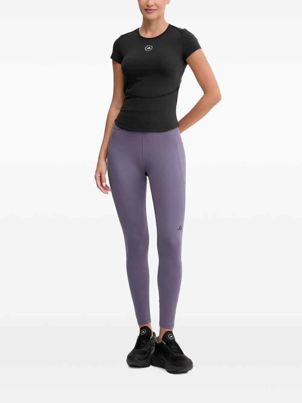 7/8 Own the Run Logo-Print Performance Leggings by adidas