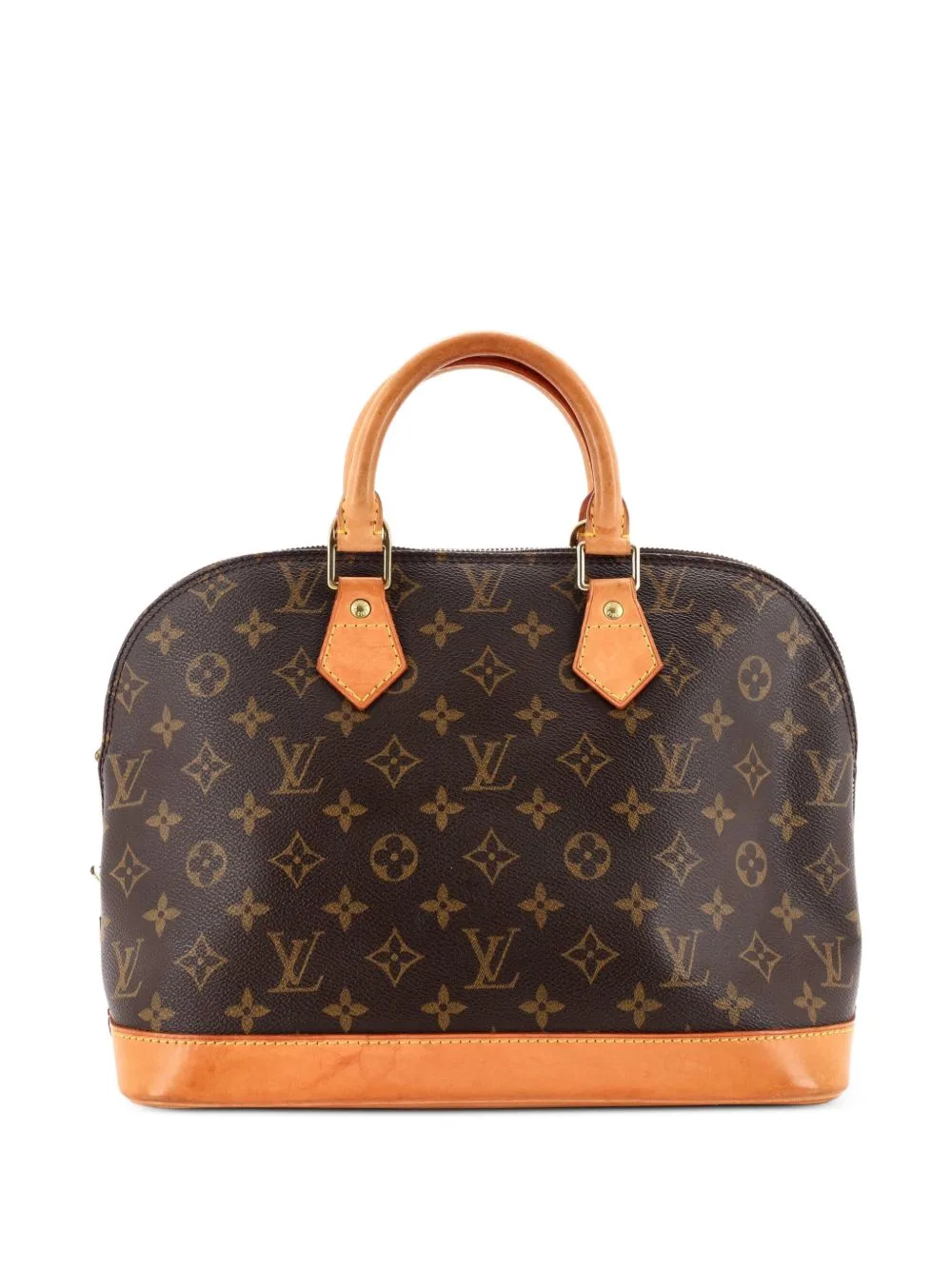 Alma Handbag Monogram Canvas PM Satchel by Louis Vuitton Pre-Owned
